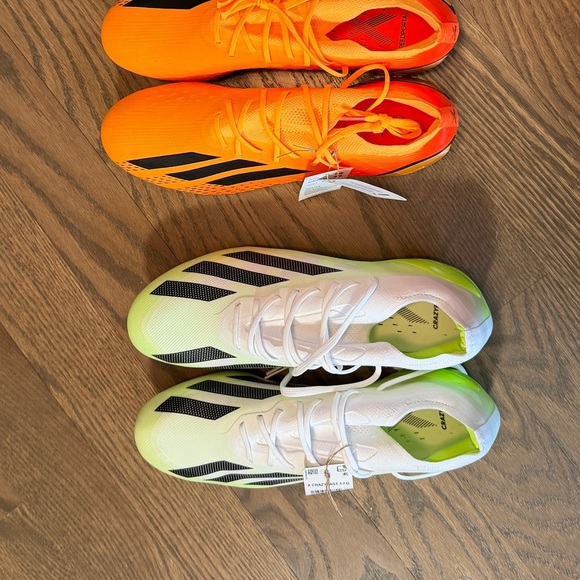 Adidas X Crazyfast.1 FG (White/Lime) cleats main image 11